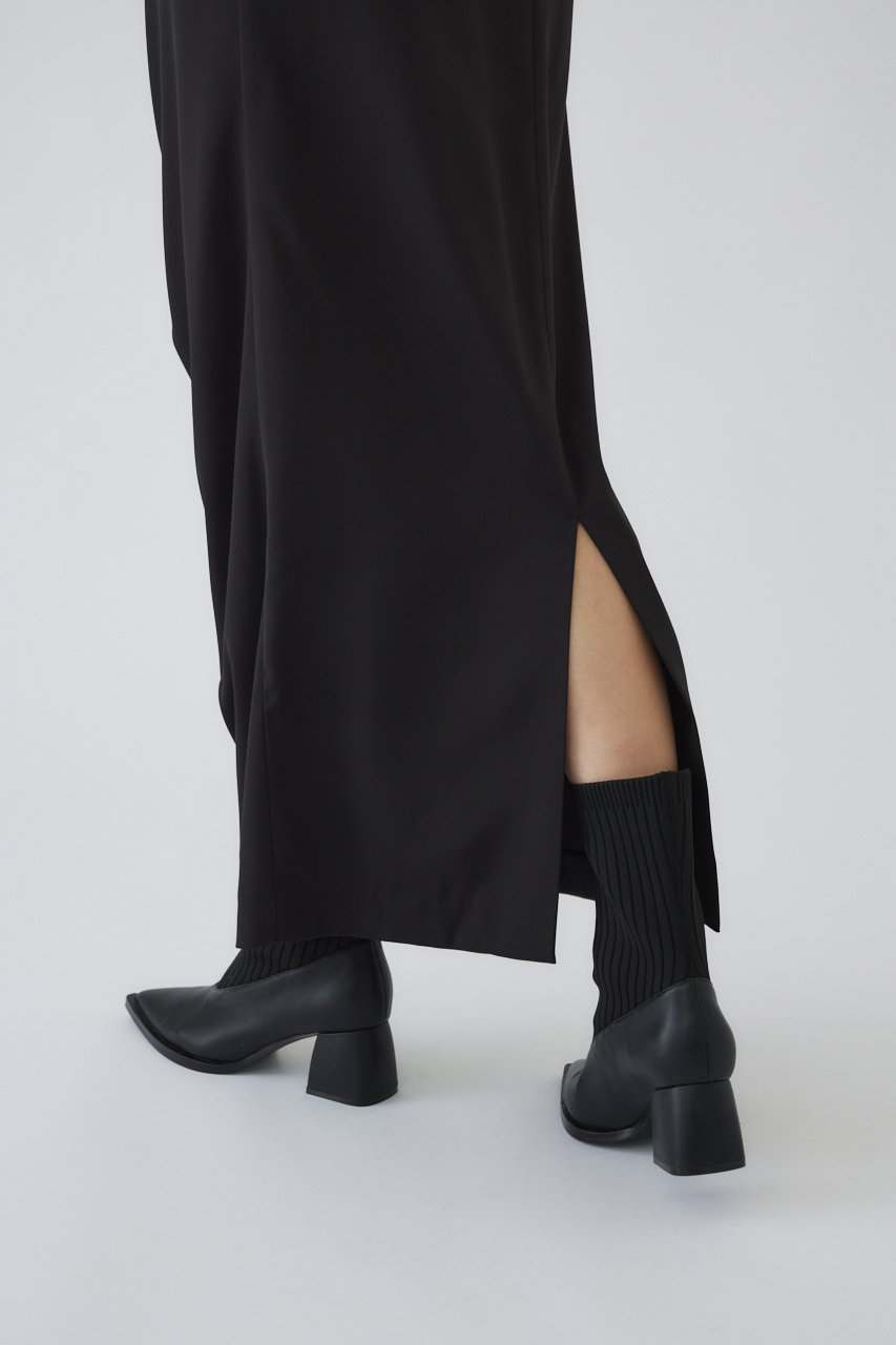 RIM.ARK リムアーク リネンミックスアシメスカート 黒 36 新品未使用 中古・古着通販】RIM.ARK (リムアーク) リネンミックスアシンメトリー