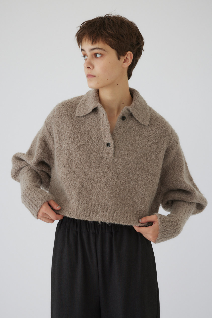 Boucle short knit/ニット