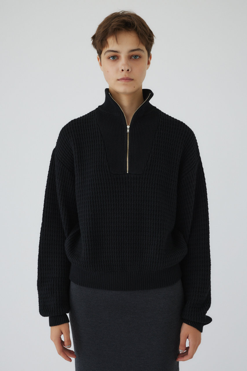 リムアーク/RIM.ARKの【11/20 10:00販売開始】Zip up over knit/ニット(チャコールグレー/460HAL70-1231)