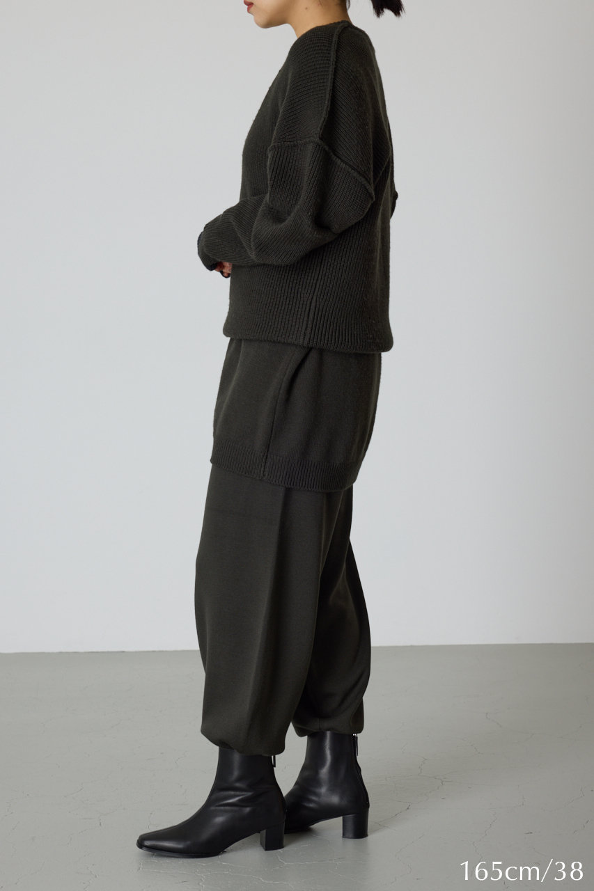 RIM.ARK(リムアーク)｜4type knit PT/パンツ/ダークグリーン の通販