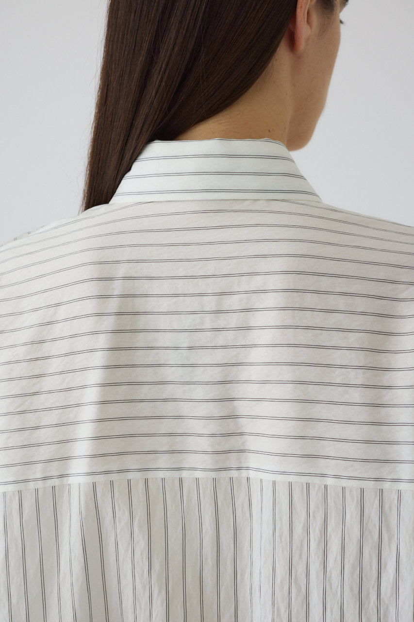 RIM.ARK(リムアーク)｜Stripe box SH/シャツ/アイボリー の通販