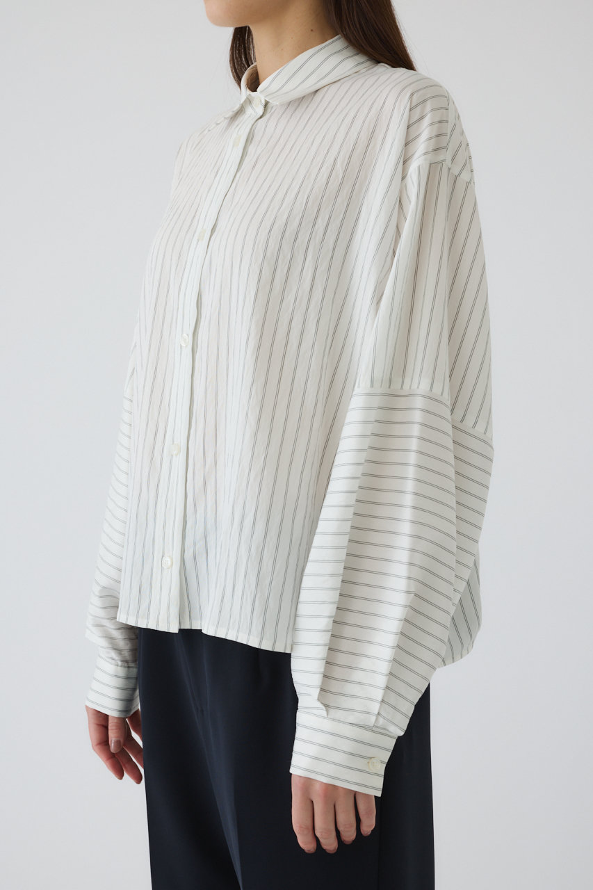 RIM.ARK(リムアーク)｜Stripe box SH/シャツ/アイボリー の通販