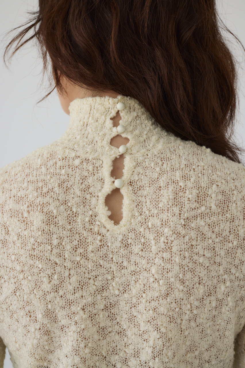RIM.ARK(リムアーク)｜Loop yarn 2way tops/トップス/アイボリー