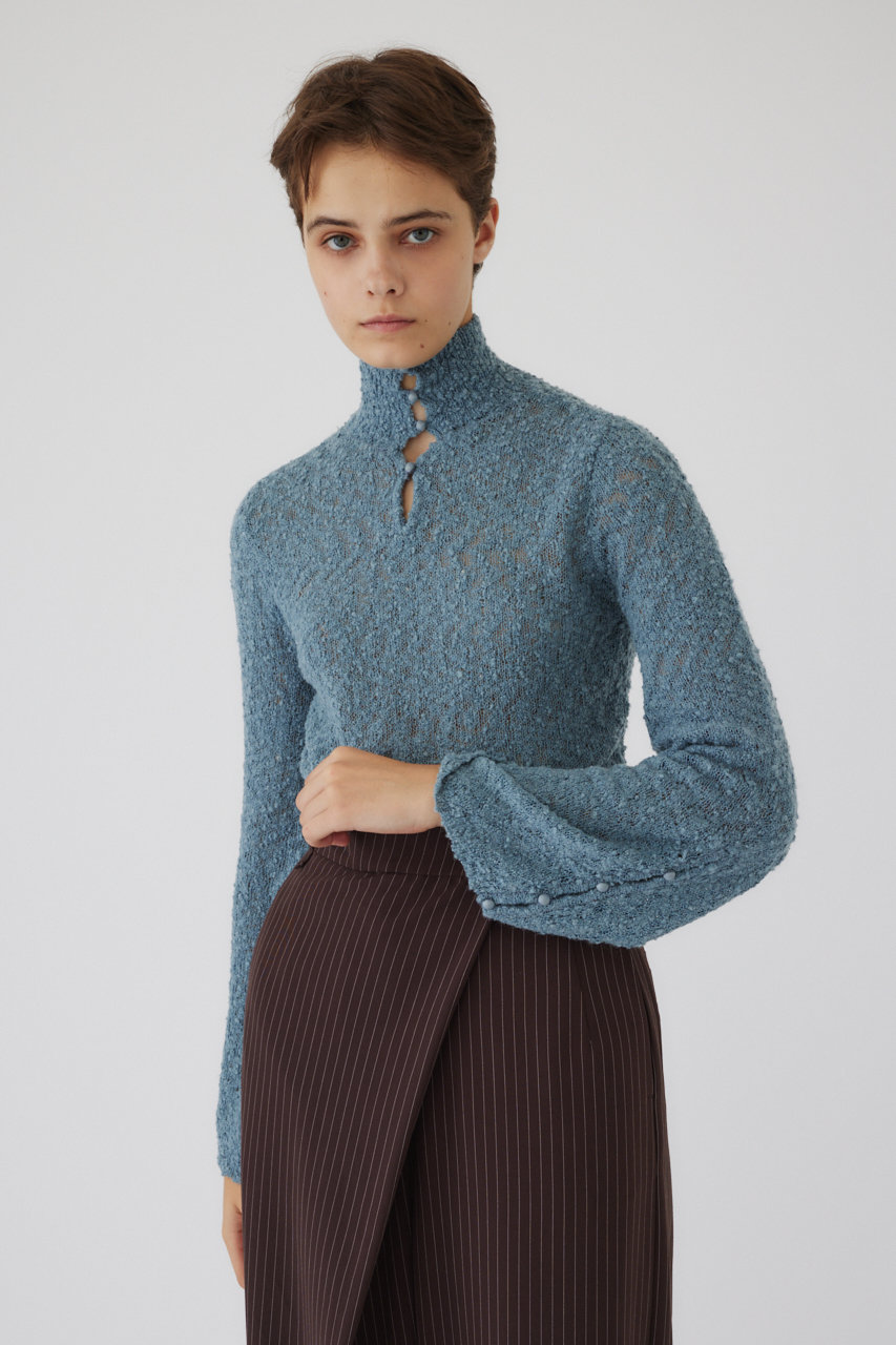 リムアーク/RIM.ARKの【12/4 10:00販売開始】Loop yarn 2way tops/トップス(ライトブルー/460ISL70-0211)