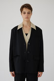 Collarless padded JK/ジャケット