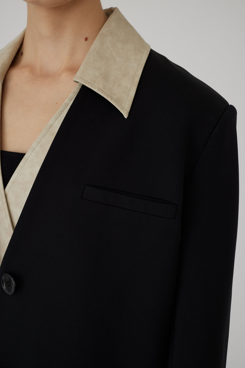 RIM.ARK Collarless padded JK BLK 36サイズ RIM.ARK(リムアーク)｜Collarless padded JK/ジャケット