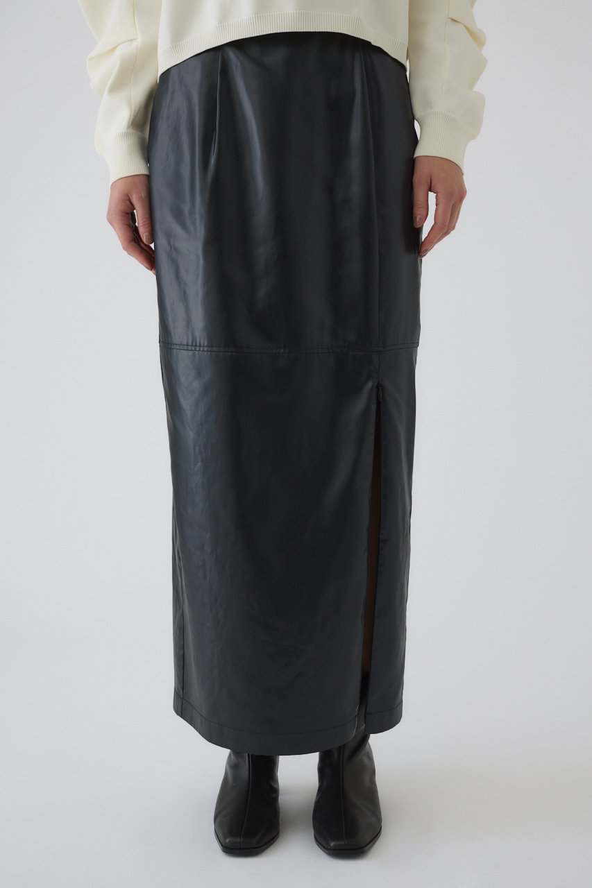 RIM.ARK リムアーク リネンミックスアシメスカート 黒 36 新品未使用 中古・古着通販】RIM.ARK (リムアーク) リネンミックスアシンメトリー