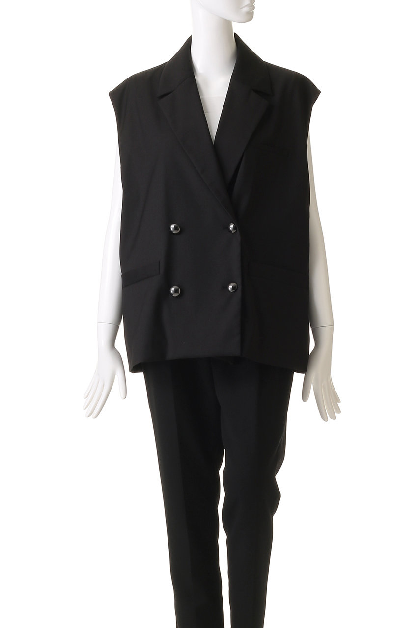 RIM.ARK(リムアーク)｜Preppy style vest/ベスト/ブラック の通販