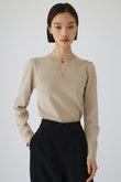 Hook slim knit tops/ニット