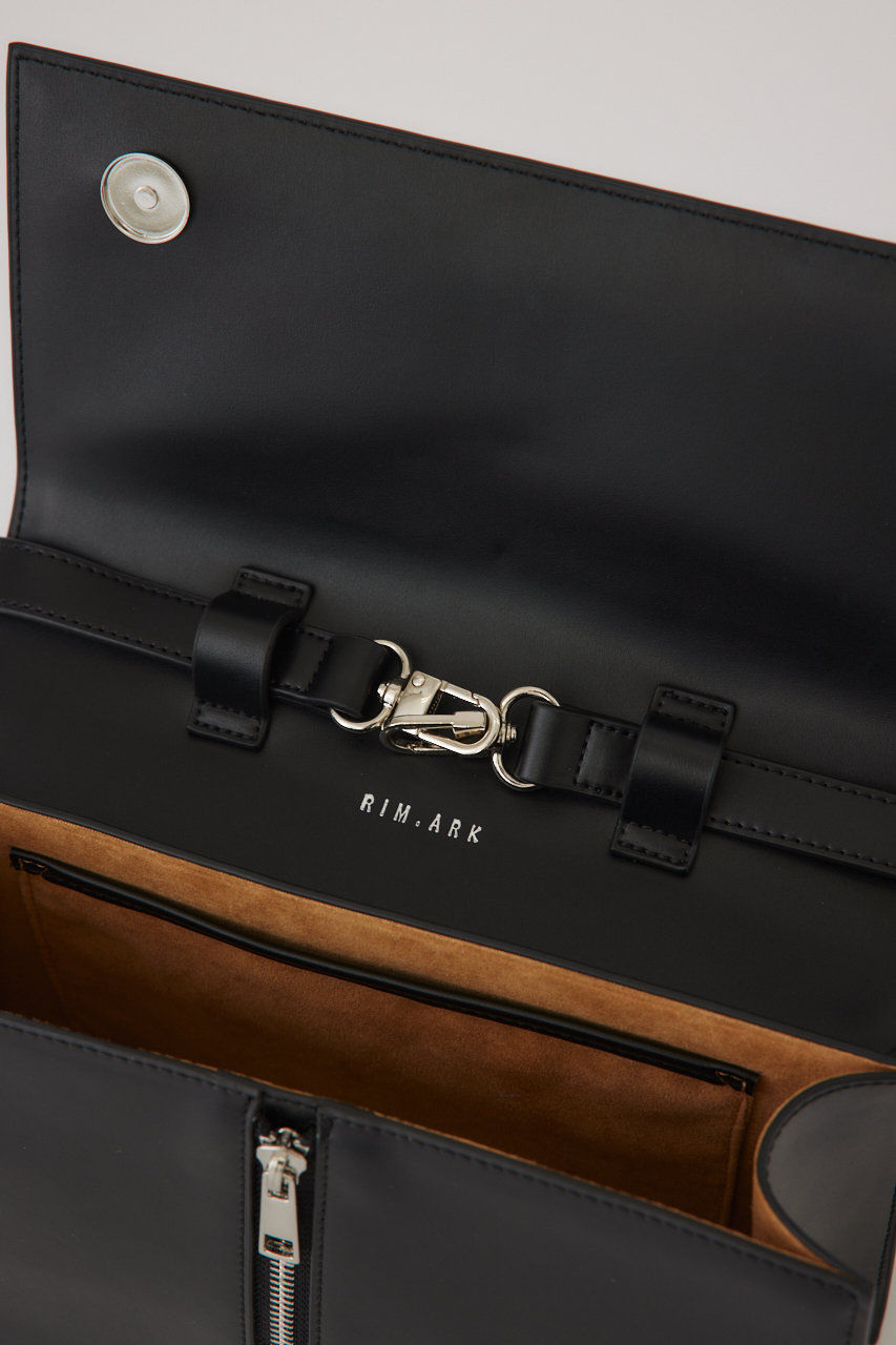RIM.ARK(リムアーク)｜Zip detail handbag/ハンドバッグ/ブラック の