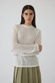 Surface feel L/S tops/トップス