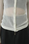 Sheer ribbed hoodie/フーディ リムアーク/RIM.ARK