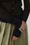 Sheer ribbed hoodie/フーディ リムアーク/RIM.ARK