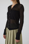 Sheer ribbed hoodie/フーディ リムアーク/RIM.ARK