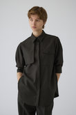 RIM.ARK ダークグリーン ポロシャツ フリーサイズ RIM.ARK（リムアーク）の「Pique flare tops（Tシャツ
