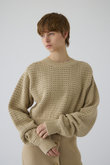 Pattern knitting cotton knit/ニット