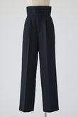 Gabardine super high waist PT/パンツ