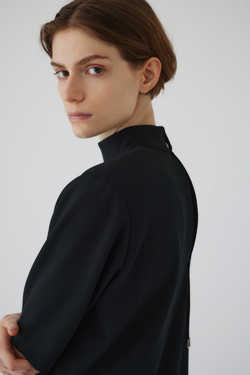 RIM.ARK(リムアーク)｜Back v neck OP/ドレス・ワンピース/ブラック の