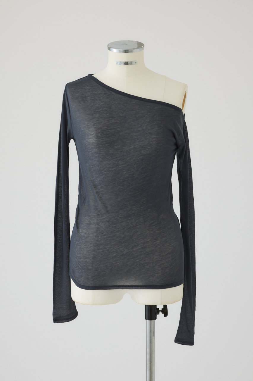 リムアーク/RIM.ARKの【3/5 10:00販売開始】Asymmetry cut tops/カットソー(グレー/460ISL80-0871)