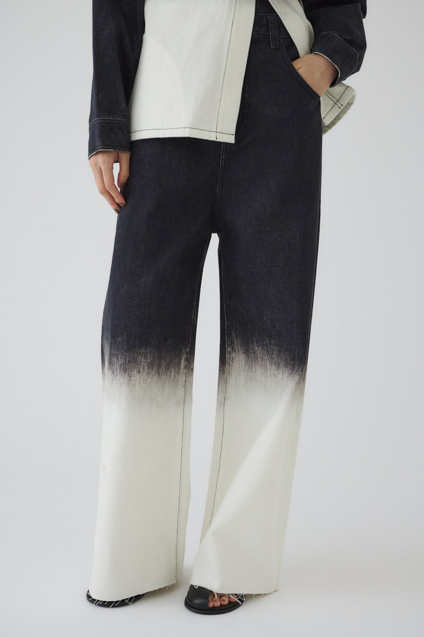 RIM.ARK(リムアーク)｜Gradation denim PT/パンツ/ブラック の