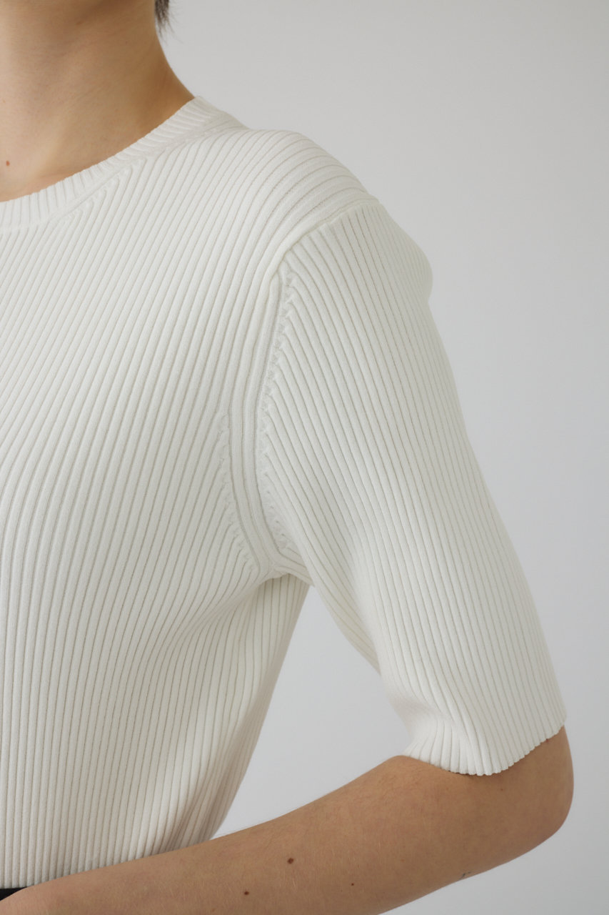 トップス rim.ark Half sleeve compact knit RIM.ARK Half sleeve compact knit今季新品