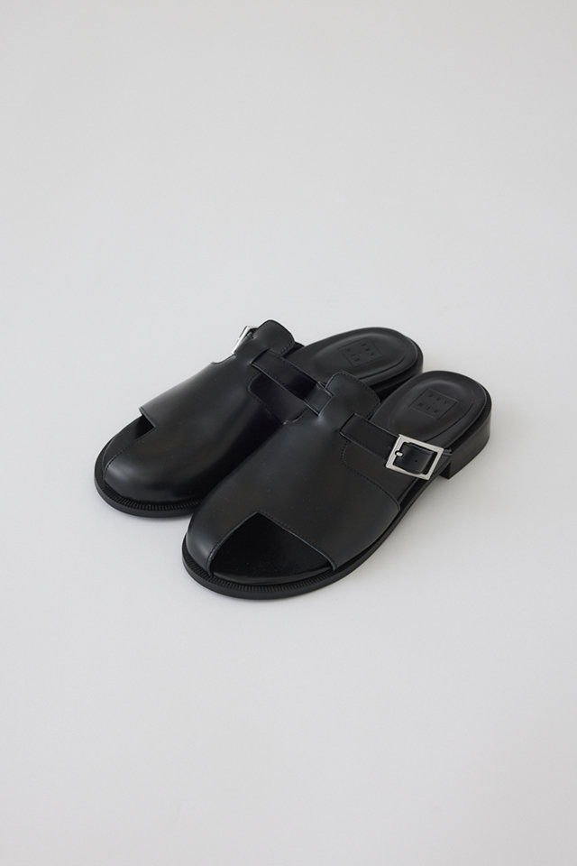 リムアーク/RIM.ARKの【予約販売】Thumb leather flat sandal/フラットサンダル(ブラック/460ISN50-0621)