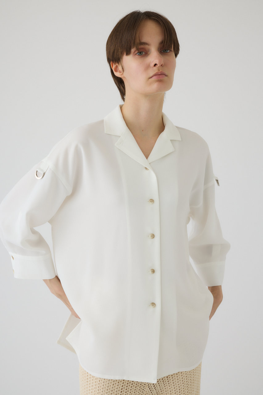 【新品】RIM.ARK リムアーク 白ロングシャツ RIM.ARK(リムアーク)｜Roll-up SH/シャツ/ホワイト の通販