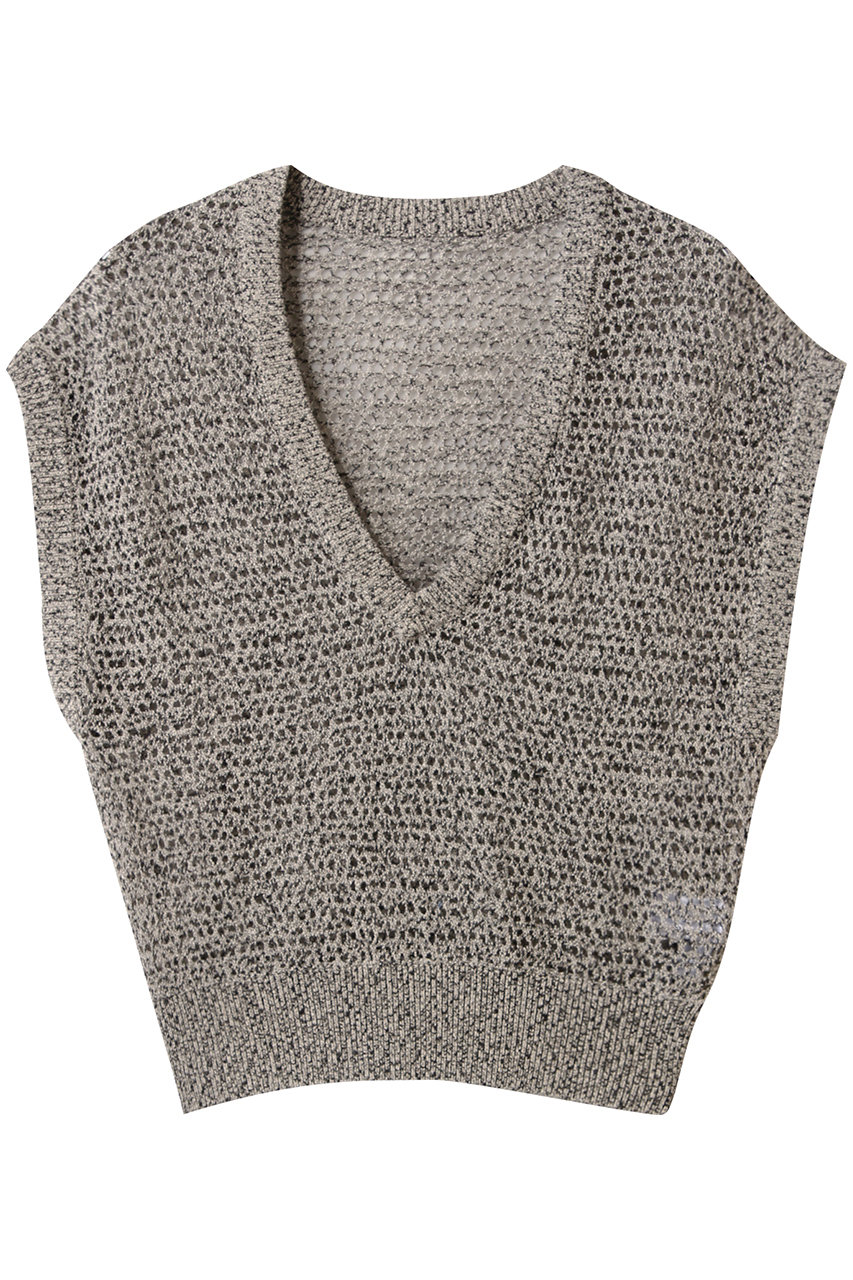 RIM.ARK Summer knit v neck tops/ニット (マルチ(混色), 36) リムアーク ELLE SHOP RIM.ARK Summer knit v neck tops/ニット (マルチ(混色), 36) リムアーク ELLE SHOP