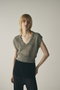 Summer knit v neck tops/ニット リムアーク/RIM.ARK