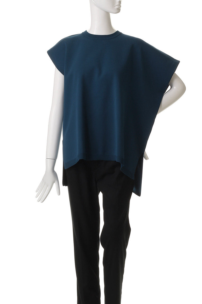 RIM.ARK(リムアーク)｜Asymmetry knit tops/ニット/ブラック の