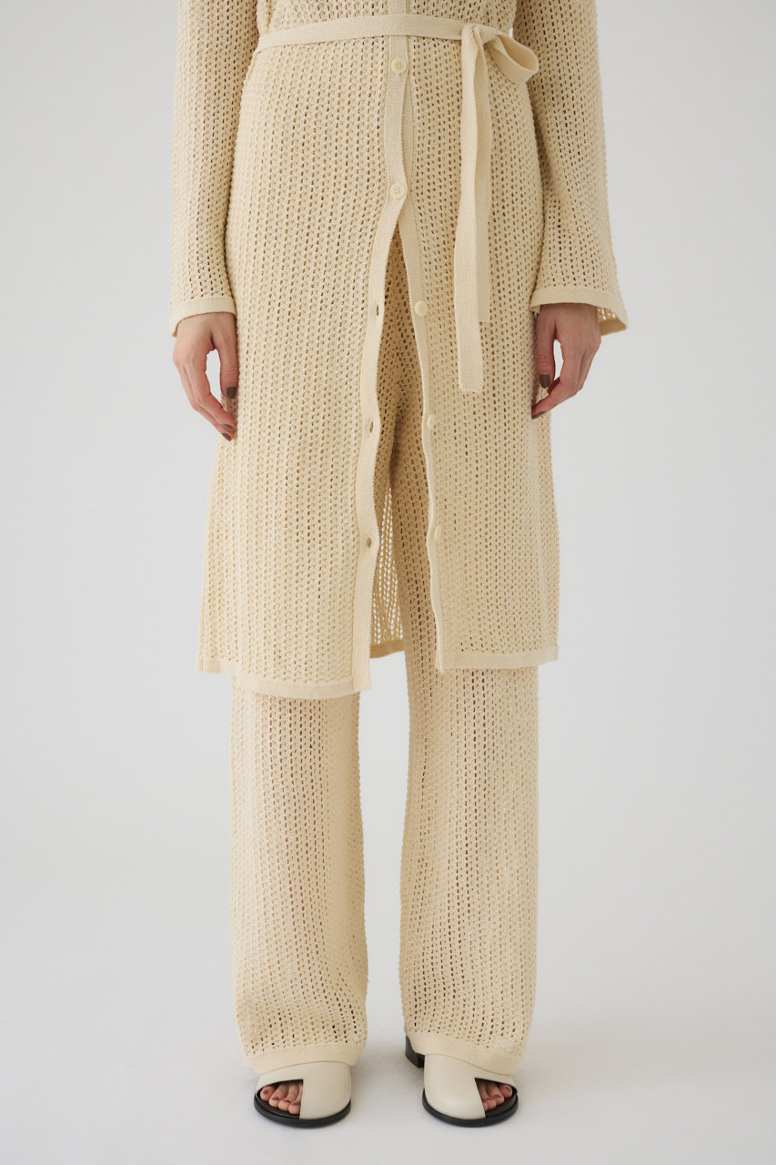 RIM.ARK Summer knit relax PT/パンツ (アイボリー, 38) リムアーク ELLE SHOP RIM.ARK Summer knit relax PT/パンツ (アイボリー, 38) リムアーク ELLE SHOP