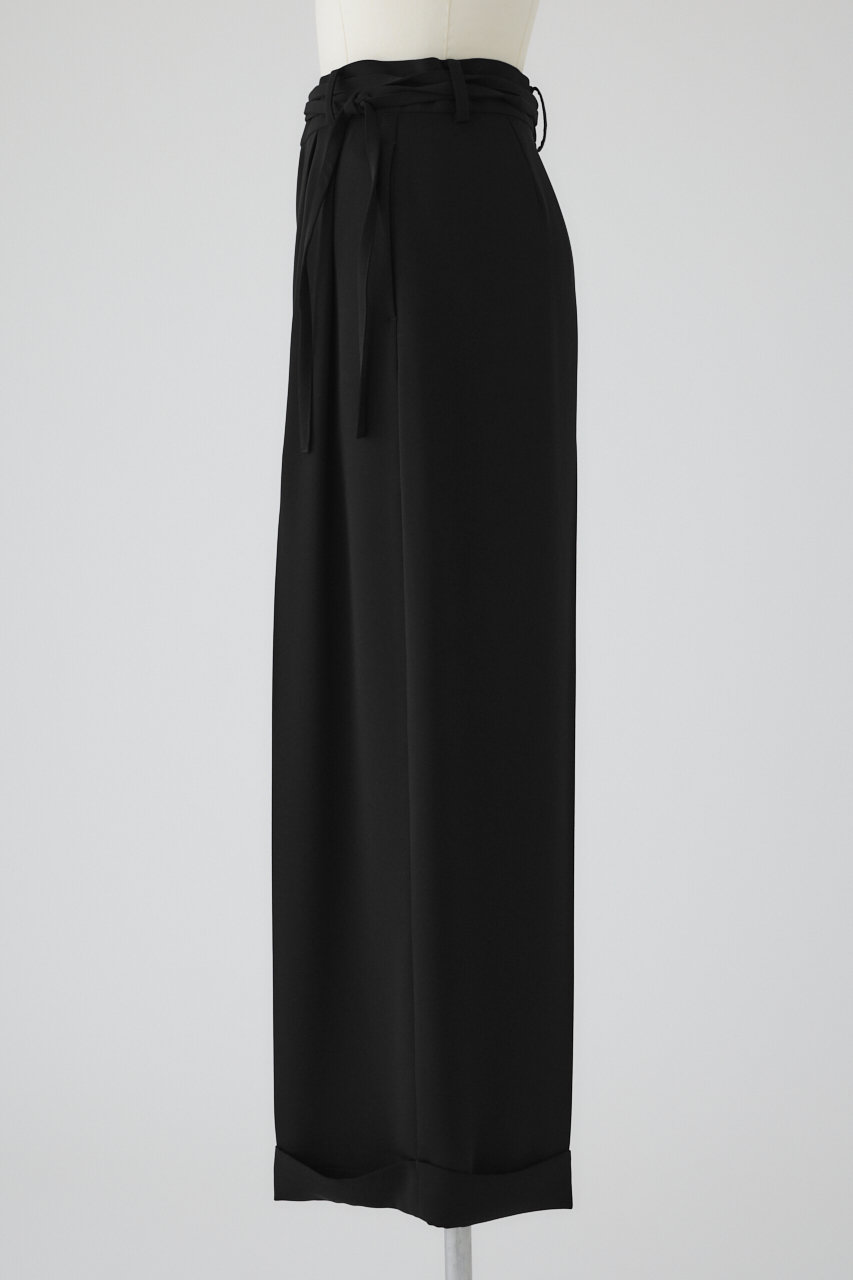 RIM.ARK(リムアーク)｜Double belt set wide PT/パンツ/ブラック の