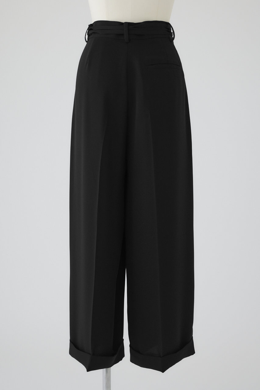 RIM.ARK(リムアーク)｜Double belt set wide PT/パンツ/ブラック の