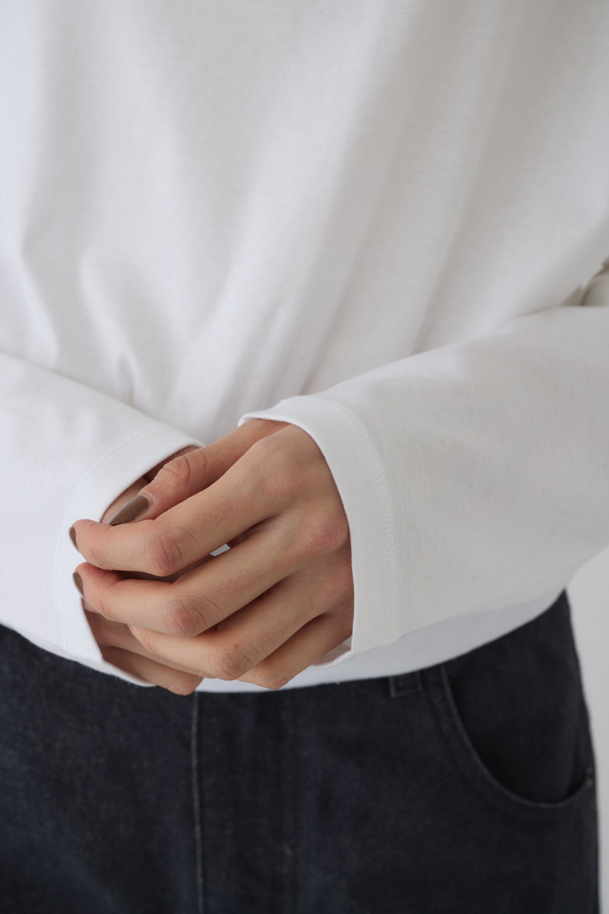 RIM.ARK(リムアーク)｜Sleeve tuck cut tops/カットソー/ホワイト の