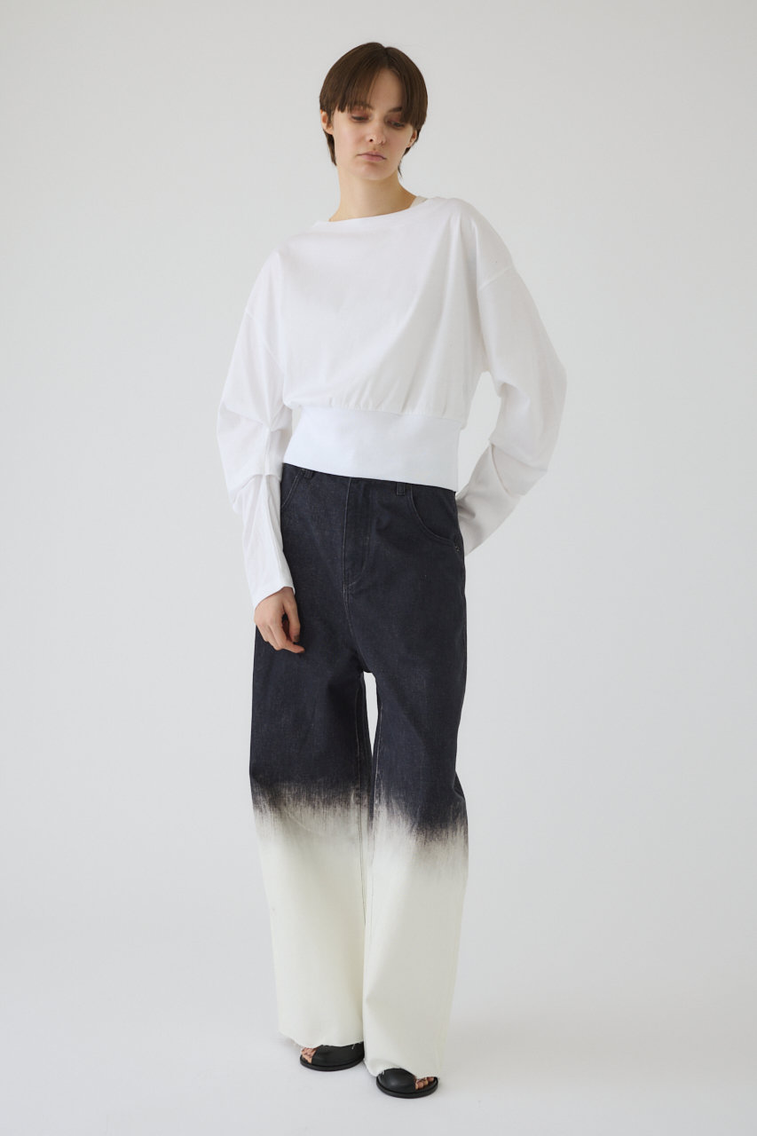 RIM.ARK(リムアーク)|【予約販売】Sleeve tuck cut tops RIM.ARK(リムアーク)|【予約販売】Sleeve tuck cut tops