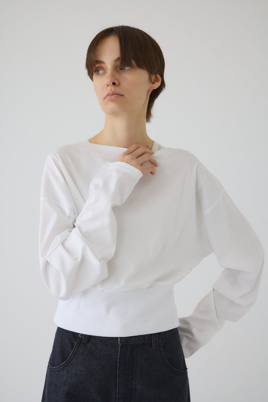 RIM.ARK(リムアーク)｜Sleeve tuck cut tops/カットソー