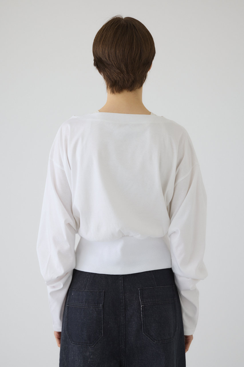 RIM.ARK(リムアーク)｜Sleeve tuck cut tops/カットソー