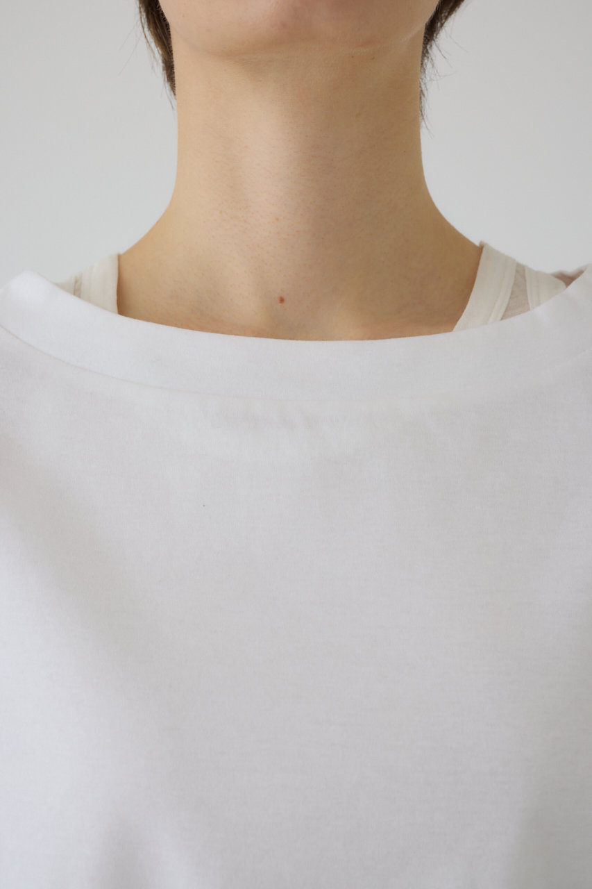 RIM.ARK(リムアーク)｜Sleeve tuck cut tops/カットソー/ホワイト の