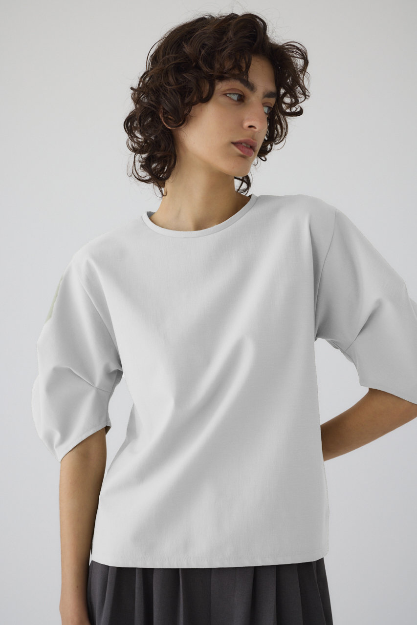 RIM.ARK(リムアーク)|Tuck sleeve design cut tops/トップス RIM.ARK(リムアーク)|Tuck sleeve design cut tops/トップス