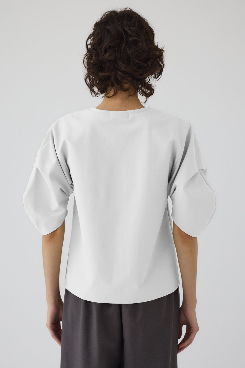 RIM.ARK(リムアーク)|Tuck sleeve design cut tops/トップス RIM.ARK(リムアーク)|Tuck sleeve design cut tops/トップス
