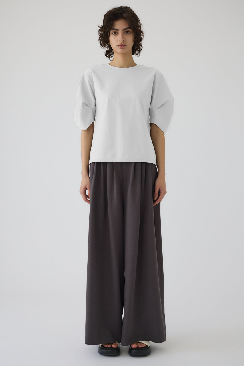 RIM.ARK(リムアーク)|Tuck sleeve design cut tops/トップス RIM.ARK(リムアーク)|Tuck sleeve design cut tops/トップス