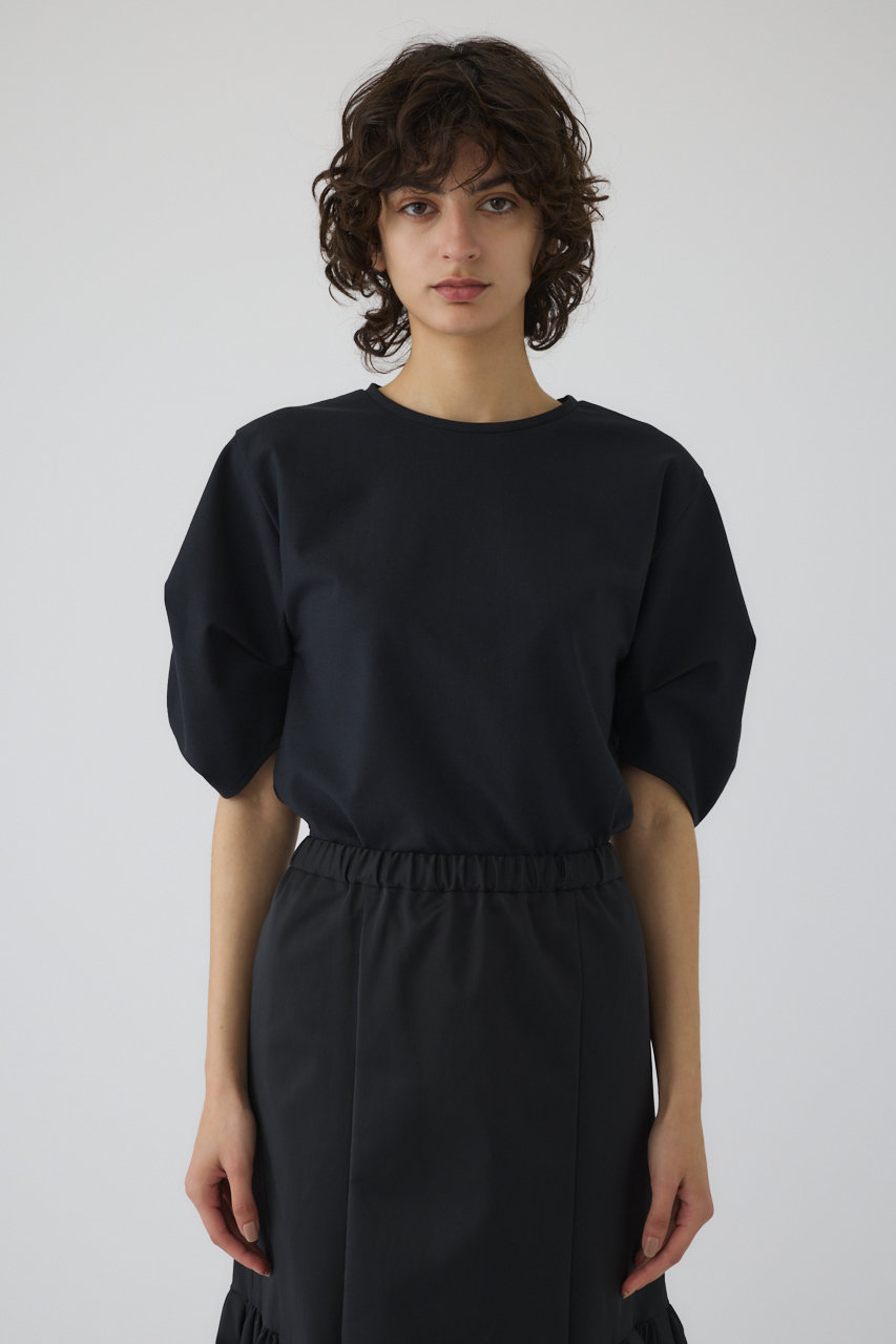 RIM.ARK Tuck sleeve design cut tops/トップス (ブラック, FREE) リムアーク ELLE SHOP RIM.ARK Tuck sleeve design cut tops/トップス (ブラック, FREE) リムアーク ELLE SHOP