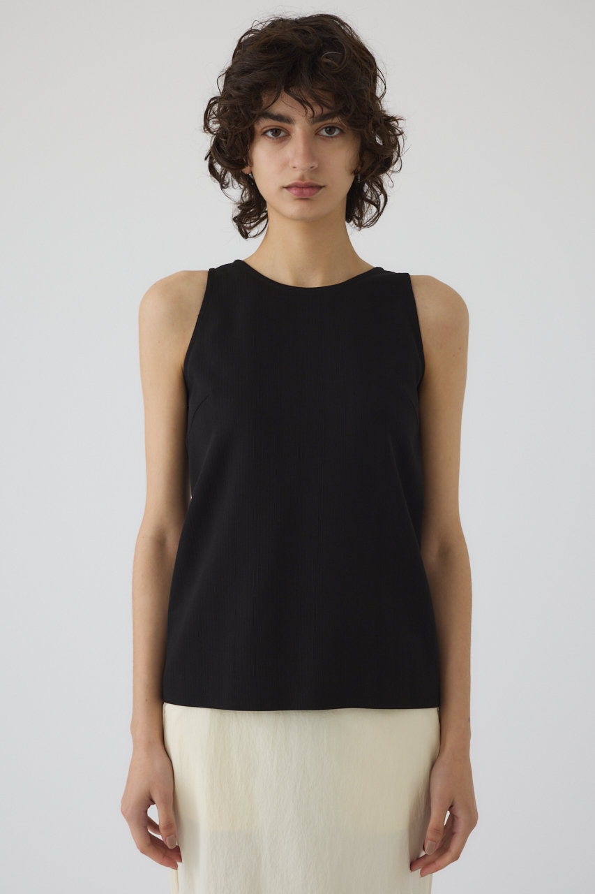 RIM.ARK Scoop 2way neckline tank/タンクトップ (ブラック, 36) リムアーク ELLE SHOP RIM.ARK Scoop 2way neckline tank/タンクトップ (ブラック, 36) リムアーク ELLE SHOP