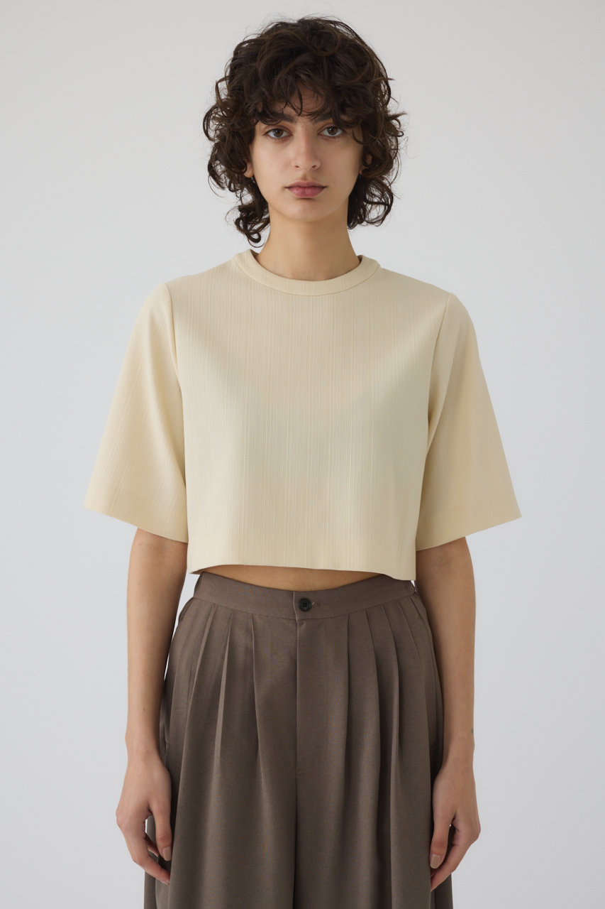 RIM.ARK Cropped box tops/トップス (アイボリー, 36) リムアーク ELLE SHOP RIM.ARK Cropped box tops/トップス (アイボリー, 36) リムアーク ELLE SHOP