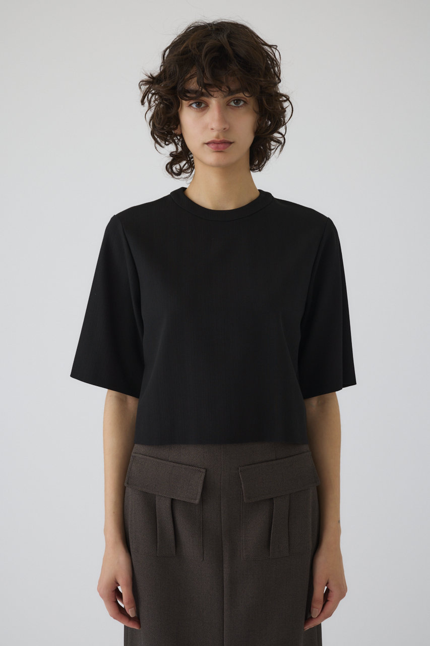 RIM.ARK Cropped box tops/トップス (ブラック, 36) リムアーク ELLE SHOP RIM.ARK Cropped box tops/トップス (ブラック, 36) リムアーク ELLE SHOP