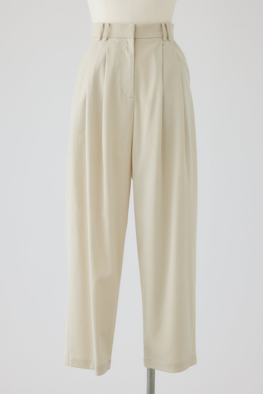 RIM.ARK W tuck wide slacks/パンツ (ライトベージュ, 36) リムアーク ELLE SHOP RIM.ARK W tuck wide slacks/パンツ (ライトベージュ, 36) リムアーク ELLE SHOP