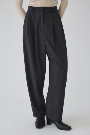<美品> RIM·ARK　ニットパンツ　ウール混　中肉厚　ゆったり　黒色　38 RIM·ARK ニットパンツ ウール混 中肉厚 ゆったり 黒色 38