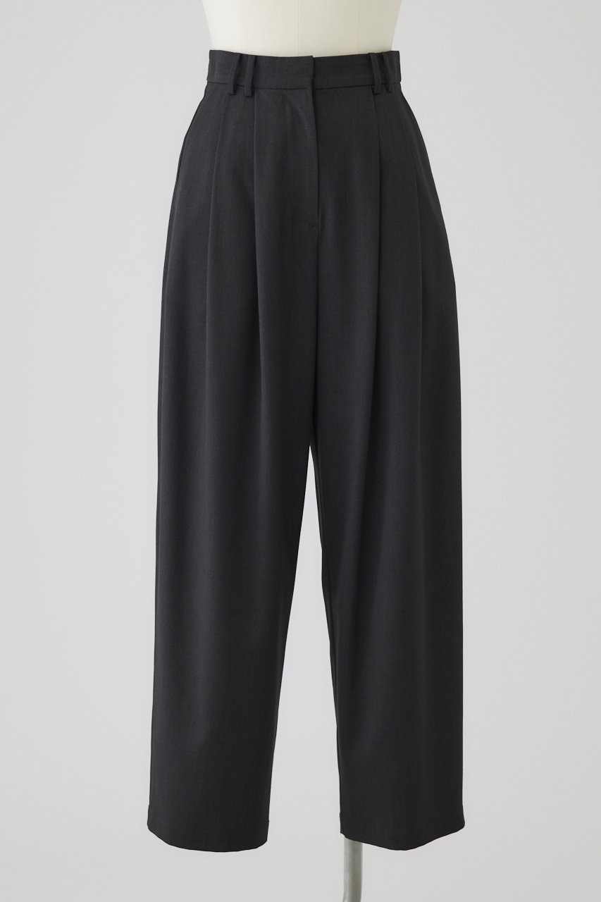 RIM.ARK W tuck wide slacks/パンツ (チャコールグレー, 36) リムアーク ELLE SHOP RIM.ARK W tuck wide slacks/パンツ (チャコールグレー, 36) リムアーク ELLE SHOP