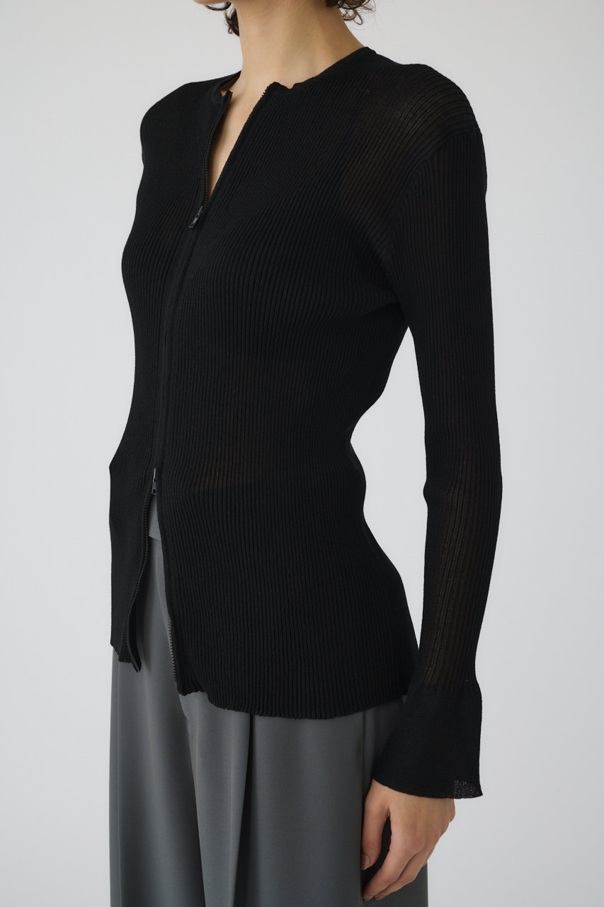 美品‼️リムアーク　Front zip all in one ブラック　38 Minimal box silhouette SH