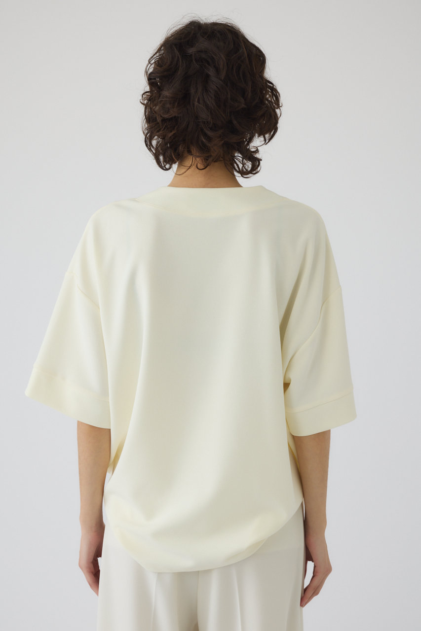 RIM.ARK(リムアーク)｜Mannish v-neck tops/トップス/アイボリー